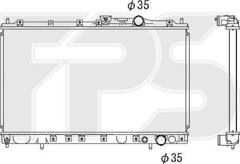 FPS FP 48 A1039 - Радиатор, охлаждение двигателя autodnr.net