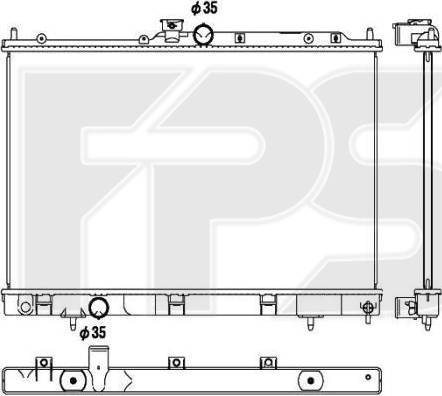 FPS FP 48 A1367-X - Радиатор, охлаждение двигателя autodnr.net