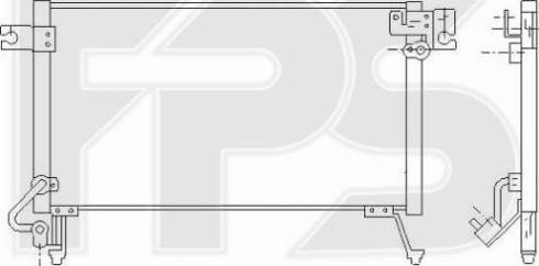 FPS FP 48 K447 - Конденсатор, кондиціонер autocars.com.ua