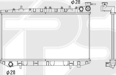 FPS FP 50 A606 - Радіатор, охолодження двигуна autocars.com.ua