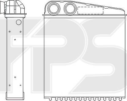 FPS FP 50 N182 - Теплообмінник, опалення салону autocars.com.ua