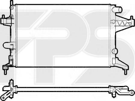 FPS FP 52 A1079-X - Радіатор, охолодження двигуна autocars.com.ua