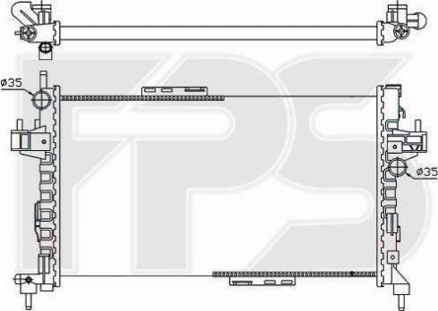 FPS FP 52 A1081 - Радиатор, охлаждение двигателя avtokuzovplus.com.ua