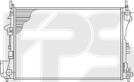 FPS FP 52 A1093 - Радіатор, охолодження двигуна autocars.com.ua
