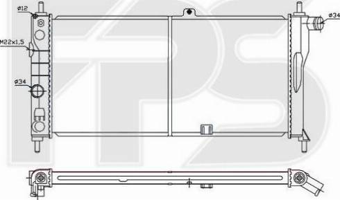 FPS FP 52 A254 - Радиатор, охлаждение двигателя avtokuzovplus.com.ua