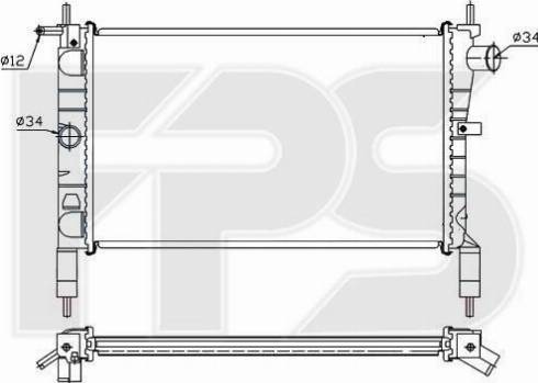 FPS FP 52 A273 - Радиатор, охлаждение двигателя autodnr.net