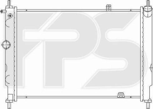 FPS FP 52 A275 - Радіатор, охолодження двигуна autocars.com.ua