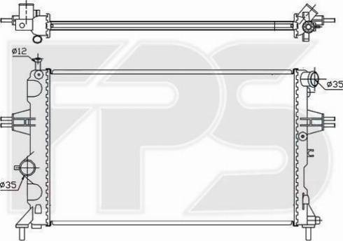 FPS FP 52 A288-X - Радиатор, охлаждение двигателя avtokuzovplus.com.ua