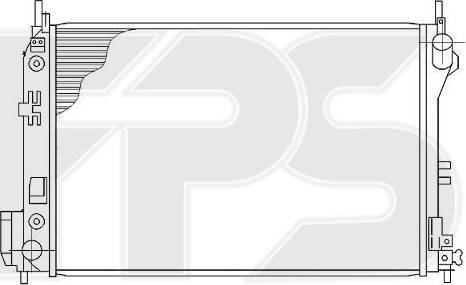 FPS FP 52 A300 - Радіатор, охолодження двигуна autocars.com.ua