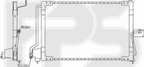 FPS FP 52 K114 - Конденсатор кондиционера avtokuzovplus.com.ua