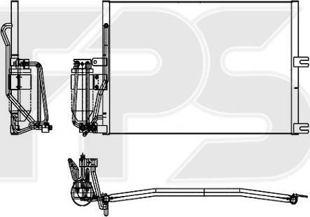 FPS FP 52 K117 - Конденсатор кондиционера avtokuzovplus.com.ua