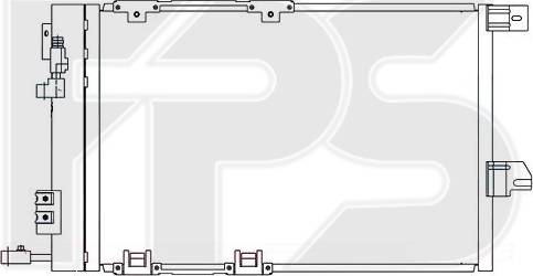 FPS FP 52 K121 - Конденсатор кондиционера avtokuzovplus.com.ua