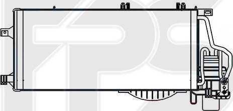 FPS FP 52 K127 - Конденсатор кондиционера avtokuzovplus.com.ua