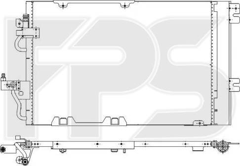 FPS FP 52 K130 - Конденсатор кондиционера avtokuzovplus.com.ua