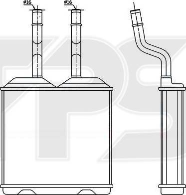 FPS FP 52 N36 - Теплообмінник, опалення салону autocars.com.ua
