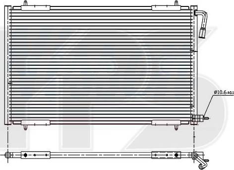 FPS FP 54 K142 - Конденсатор, кондиціонер autocars.com.ua