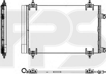 FPS FP 54 K436-X - Конденсатор, кондиціонер autocars.com.ua