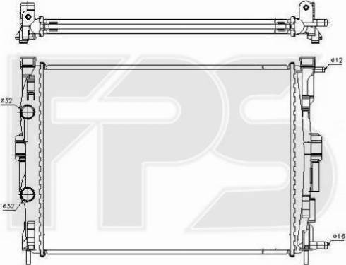 FPS FP 56 A401 - Радіатор, охолодження двигуна autocars.com.ua