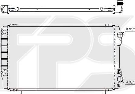 FPS FP 56 A749 - Радиатор, охлаждение двигателя avtokuzovplus.com.ua