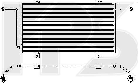 FPS FP 56 K169 - Конденсатор, кондиціонер autocars.com.ua