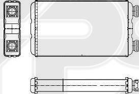 FPS FP 56 N162-X - Теплообменник, отопление салона avtokuzovplus.com.ua