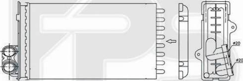 FPS FP 56 N48 - Теплообмінник, опалення салону autocars.com.ua