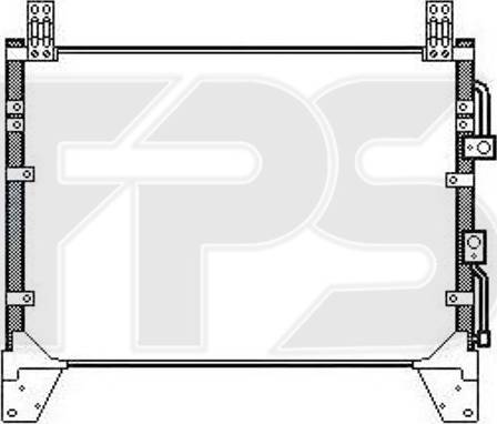 FPS FP 66 K503-X - Конденсатор, кондиціонер autocars.com.ua