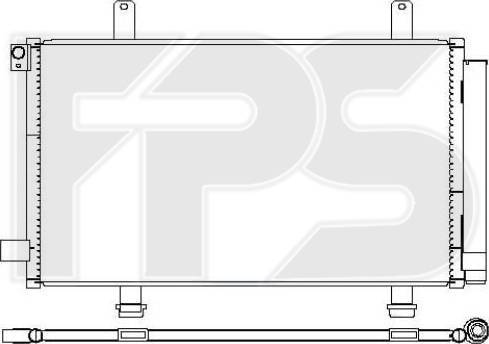 FPS FP 68 K88-X - Конденсатор, кондиціонер autocars.com.ua