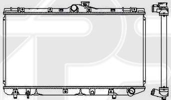 FPS FP 70 A1175 - Радіатор, охолодження двигуна autocars.com.ua