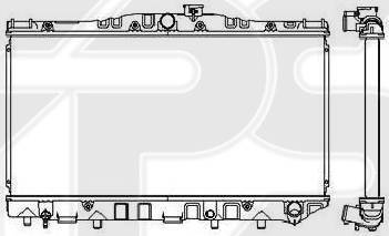 FPS FP 70 A1176 - Радіатор, охолодження двигуна autocars.com.ua