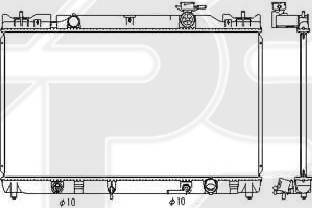 FPS FP 70 A1182 - Радіатор, охолодження двигуна autocars.com.ua