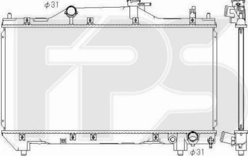 FPS FP 70 A1310 - Радіатор, охолодження двигуна autocars.com.ua