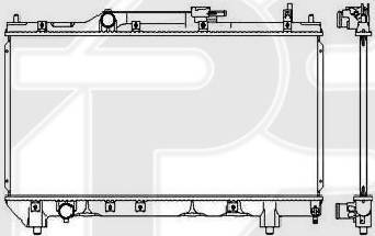 FPS FP 70 A545 - Радіатор, охолодження двигуна autocars.com.ua