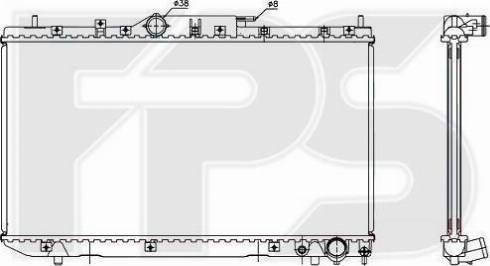 FPS FP 70 A546-X - Радіатор, охолодження двигуна autocars.com.ua