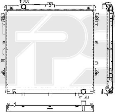 FPS FP 70 A898-X - Радиатор, охлаждение двигателя avtokuzovplus.com.ua