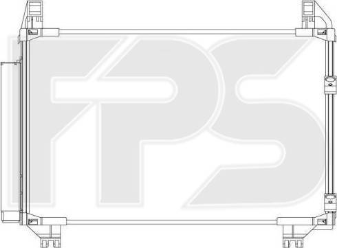 FPS FP 70 K486-X - Конденсатор, кондиціонер autocars.com.ua