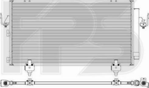 FPS FP 70 K498-X - Конденсатор кондиционера avtokuzovplus.com.ua