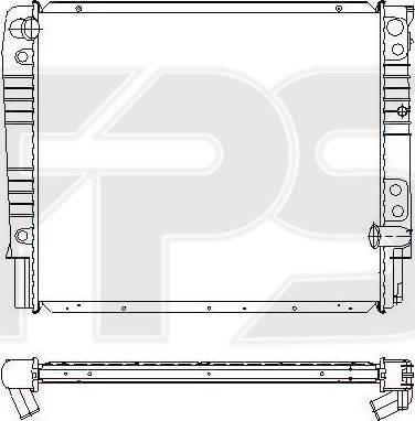 FPS FP 72 A959-X - Радиатор, охлаждение двигателя avtokuzovplus.com.ua