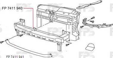 FPS FP 7411 941 - Підсилювач бампера autocars.com.ua