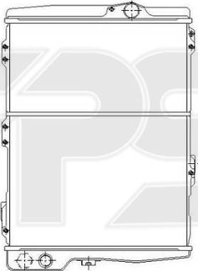 FPS FP 74 A1200 - Радіатор, охолодження двигуна autocars.com.ua