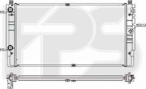 FPS FP 74 A754-X - Радиатор, охлаждение двигателя avtokuzovplus.com.ua