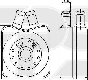 FPS FP 74 B01 - Масляный радиатор, двигательное масло avtokuzovplus.com.ua