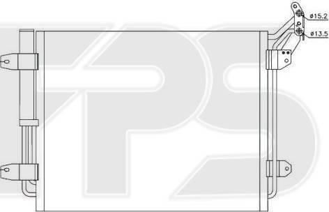 FPS FP 74 K153-X - Конденсатор, кондиціонер autocars.com.ua