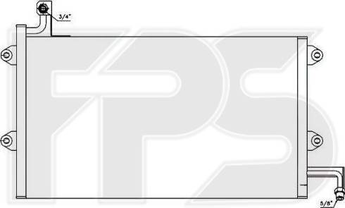 FPS FP 74 K174 - Конденсатор, кондиціонер autocars.com.ua