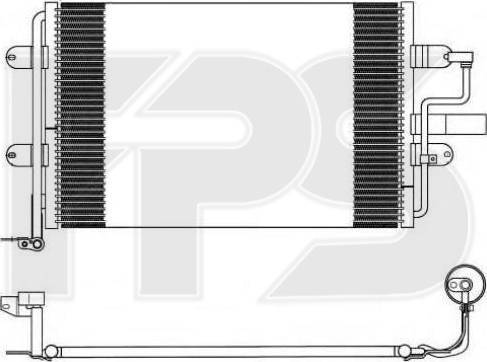 FPS FP 74 K203 - Конденсатор, кондиціонер autocars.com.ua