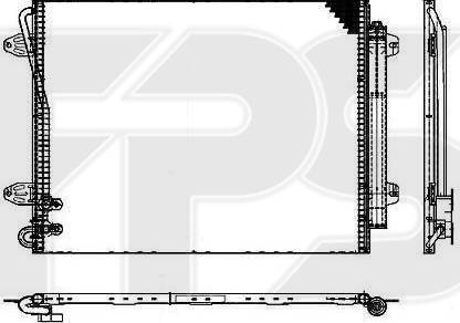 FPS FP 74 K466-X - Конденсатор, кондиціонер autocars.com.ua