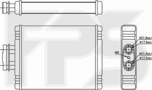 FPS FP 74 N175 - Теплообменник, отопление салона avtokuzovplus.com.ua