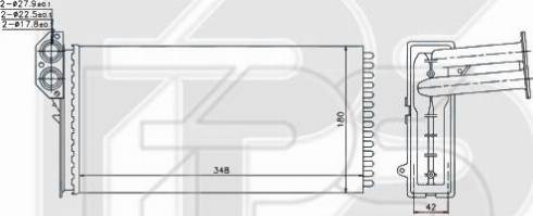 FPS FP 74 N82 - Теплообменник, отопление салона autodnr.net