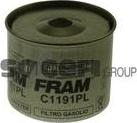 FRAM C1191PL - фільтр паливний дизель. змінний елемент autocars.com.ua