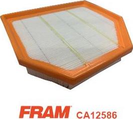 FRAM CA12586 - Повітряний фільтр autocars.com.ua